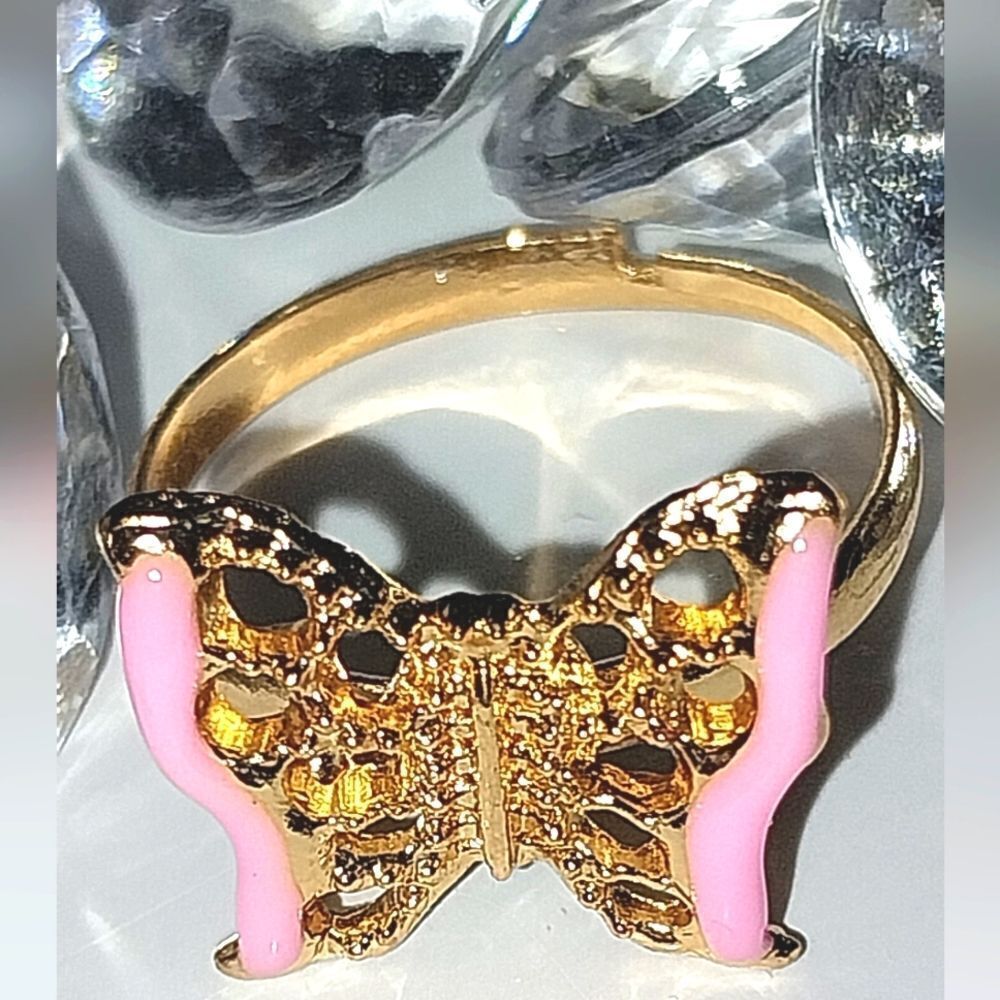 Super cute girls jeweled adjustable ring
